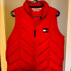 Red Tommy Hilfiger Bubble Vest